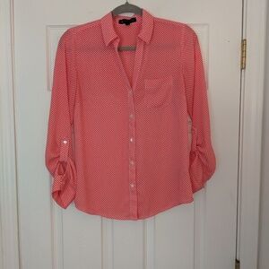Outback Red polka dot blouse size s